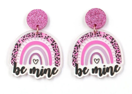 Be Mine Acrylic Earrings