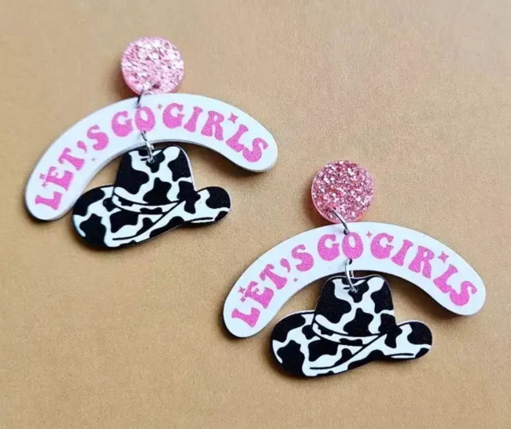 Let’s Go Girls Cowgirl Earrings